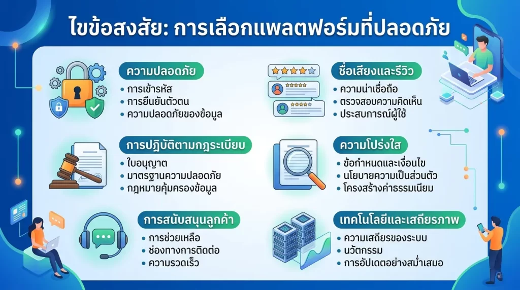 การเลือกแพลตฟอร์มที่ปลอดภัย