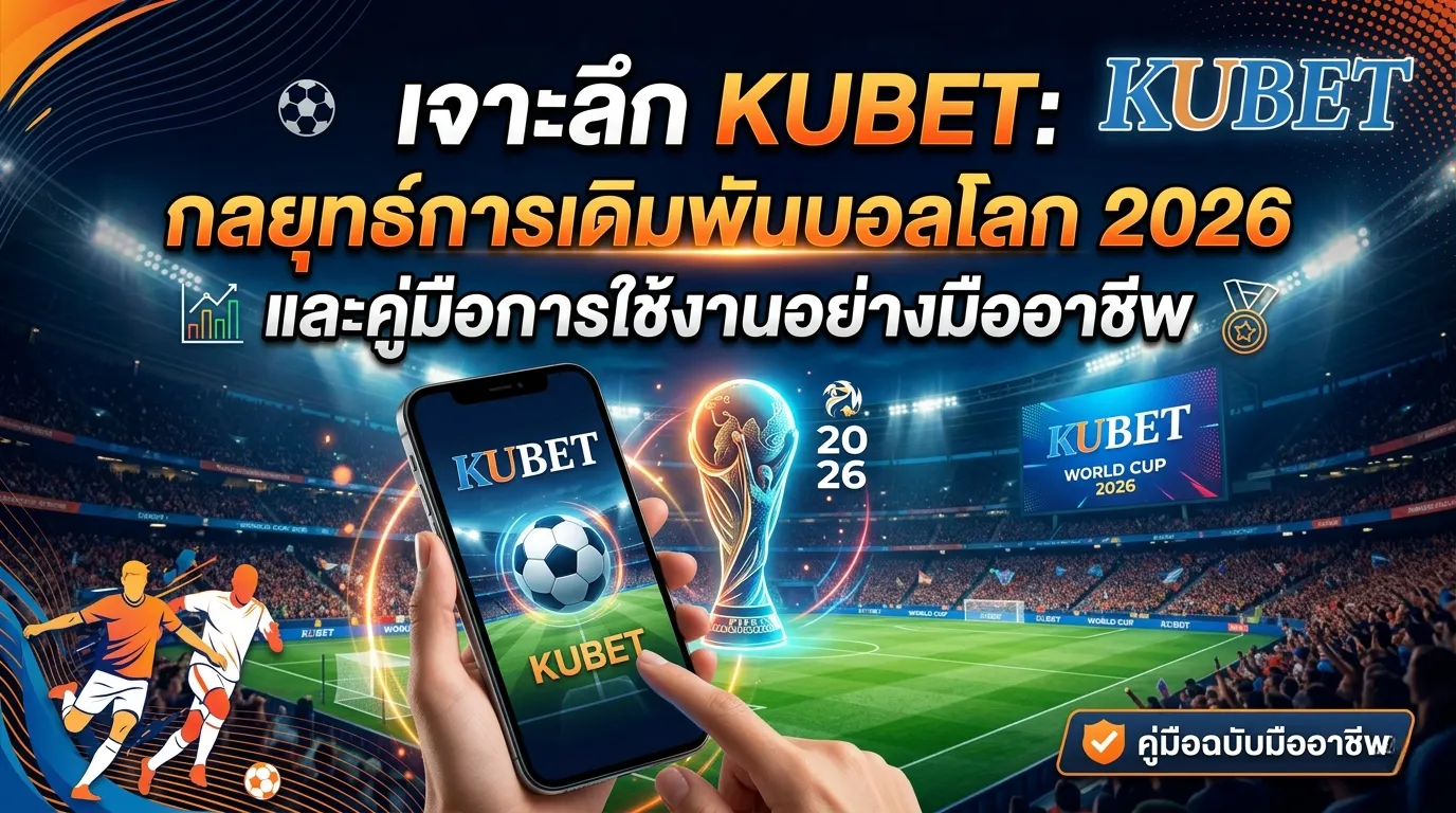 เจาะลึก KUBET: กลยุทธ์การเดิมพันบอลโลก 2026 และคู่มือการใช้งานอย่างมืออาชีพ